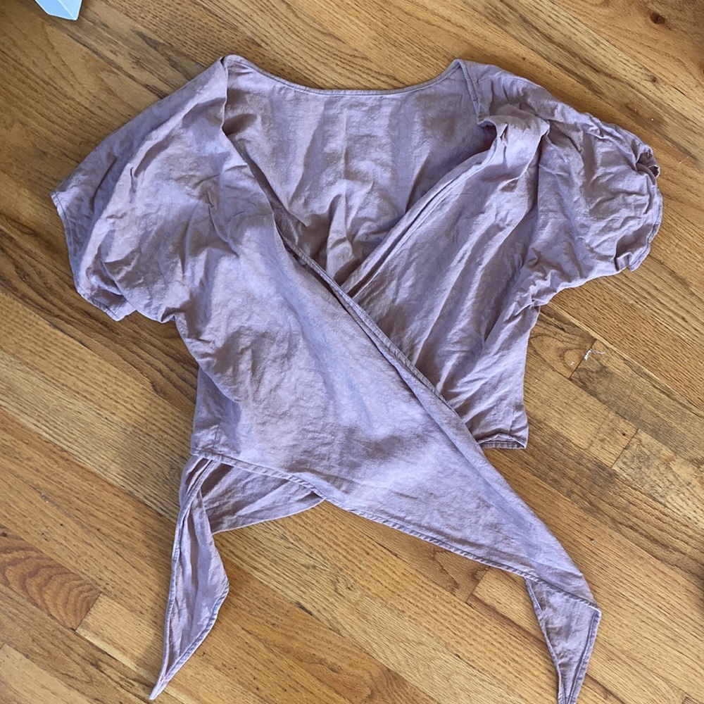Hackwith Design House Short Sleeve Tie Top